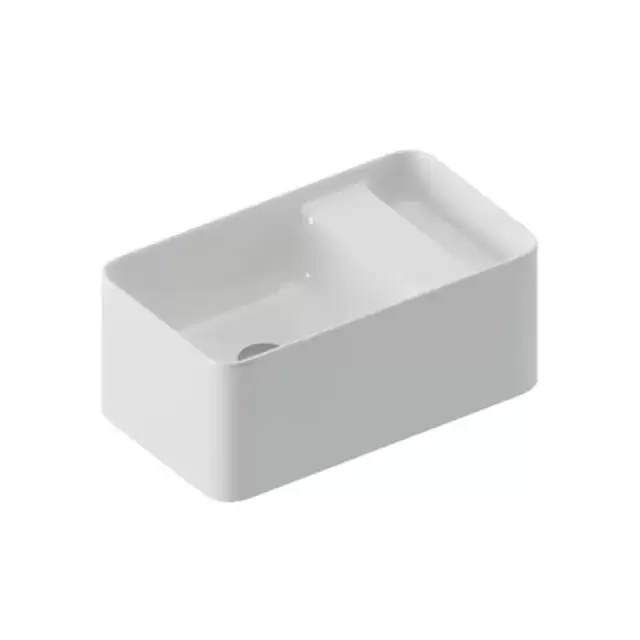 Artceram Brooklyn Раковина накладная 60х35х25см., без отв., покрытие saniglaze, цвет: белый