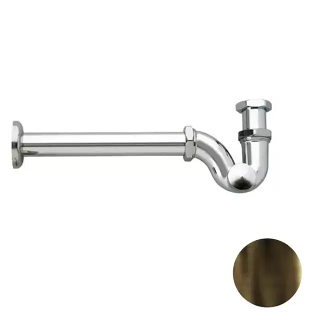 Nicolazzi Complementi Сифон S 1&rdquo;1/4 без донного клапана для биде, цвет: тёмная бронза