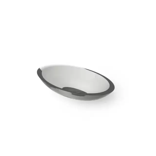 Dea Design Washbasins Раковина 60х35х10.5см., накладная, без отв., Glasstech, прозрачная смола, цвет: Smoky Black R4