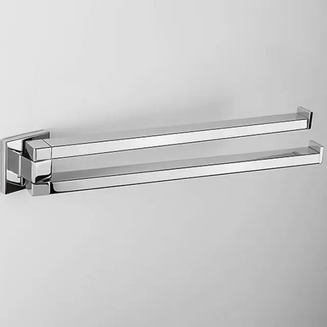 Colombo Basic Q Полотенцедержатель 33.4см, двойной поворотный, цвет: хром