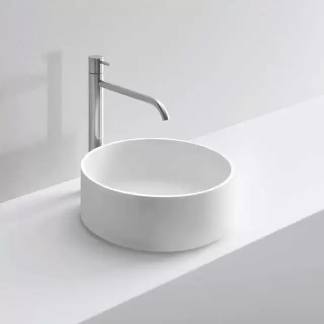 NOORTH milldue edition Раковина 37х13 см, без отв., накладная, цвет: белый