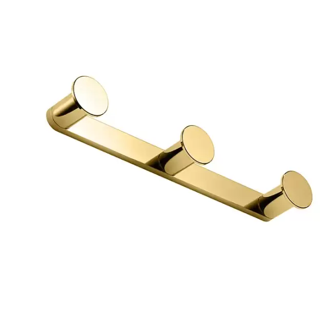 Colombo Mini Тройной крючок, цвет: золото матовое