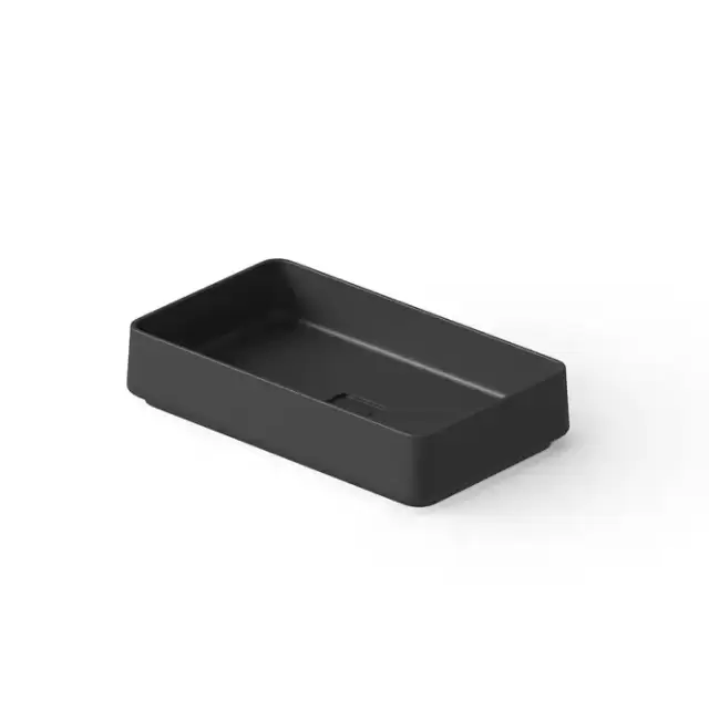 Dea Design Washbasins Раковина 58х34х12см., накладная, без отв., Solid Surface, цвет: Black №16