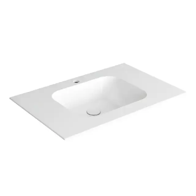 SIMAS WAVE Раковина на столешницу 80x50xh14,5 см, с 1 отв под смеситель,цвет белый