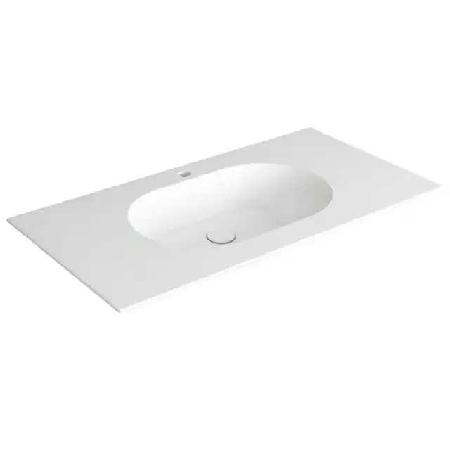 SIMAS WAVE Раковина на столешницу 100x50xh14.5 см, с 1 отв., цвет: белый