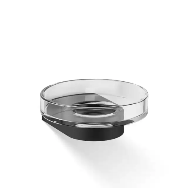 Decor Walther Century WSS Мыльница подвесная, прозрачное стекло, цвет: черный матовый