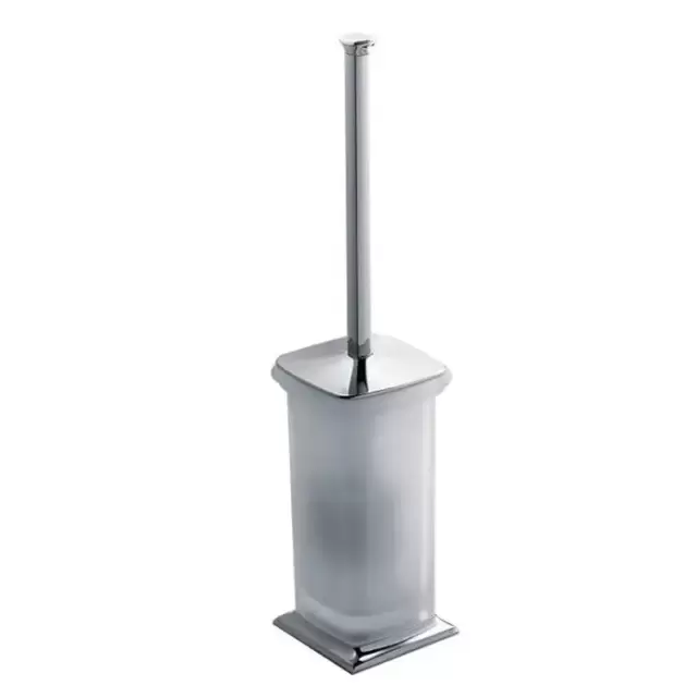 Colombo Portofino Туалетный ерш, напольный, цвет: хром/матовое стекло