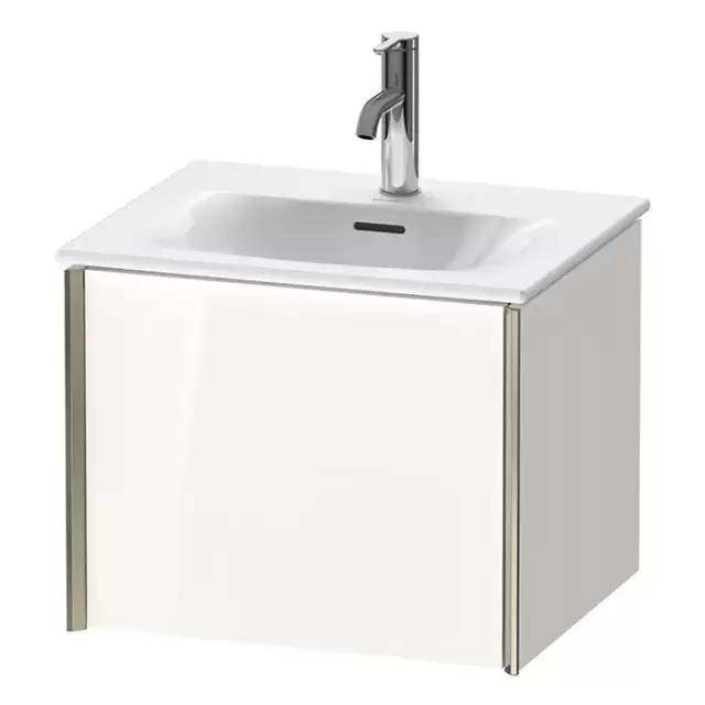 Duravit XViu Тумба подвесная 51x42x39.7см, с раковиной, 1 ящик, цвет: белый глянцевый/champagne matt