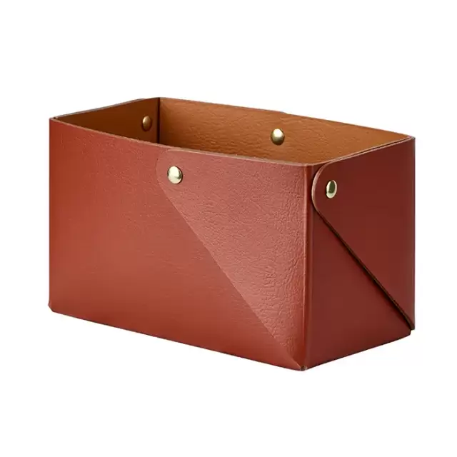 Colombo Adj Коробочка MIU, 7x14H8 см , цвет: бордо/коньяк