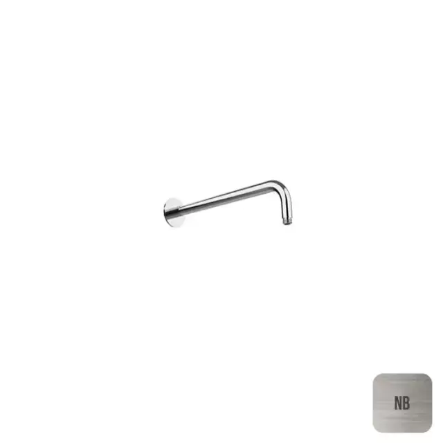 Almar Кронштейн для душа 35см., настенный, с круглым отражателем, цвет: Nickel Brushed