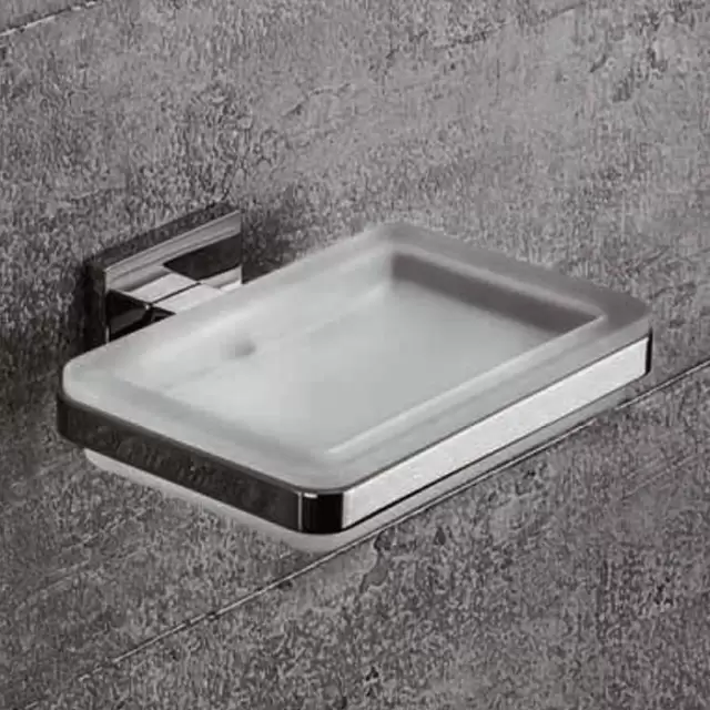 Colombo Basic Q Мыльница из матового стекла, без держателя