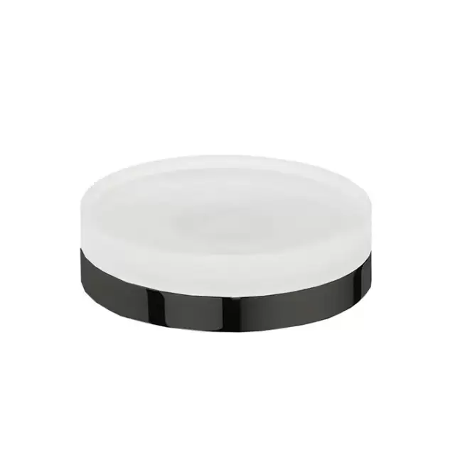 Colombo Nordic Мыльница настольная, цвет: PVD графит матовый/матовое стекло