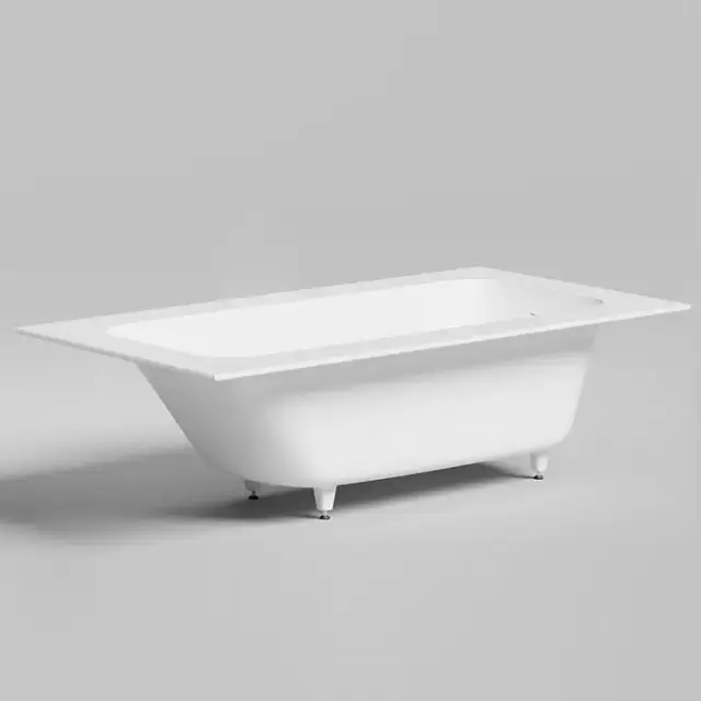 Salini Orlanda Plus Встраиваемая ванна 190х100х60cм, "Up&Down", сифон, щелевой слив-перелив, S-Stone, цвет: белый матовый