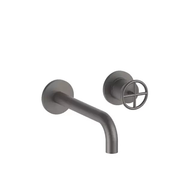 Fantini Fontane Bianche Смеситель для раковины, настенный, цвет: Matt Gun Metal PVD