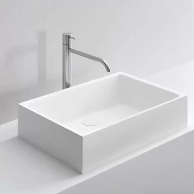 NOORTH milldue edition Раковина 59х38х13 см, без отв., накладная, цвет: белый