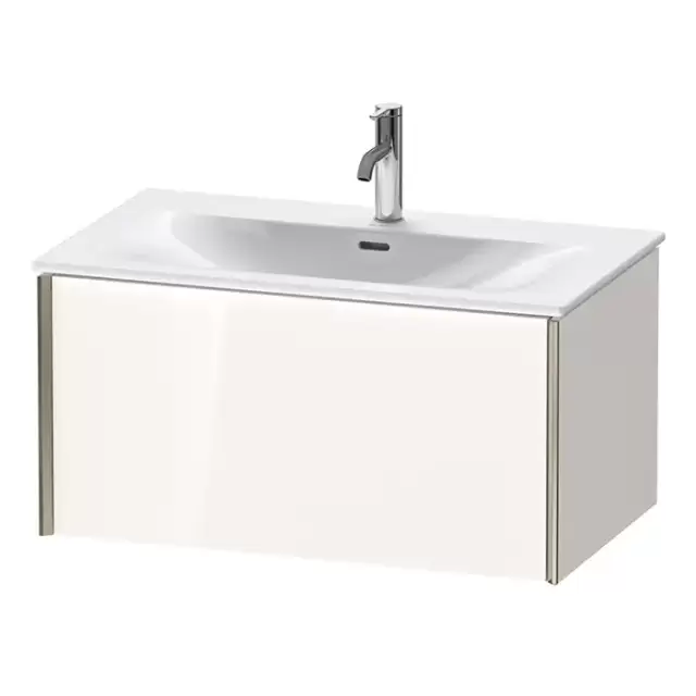 Duravit XViu Тумба подвесная 81x48x39.7см, с раковиной, 1 ящик, цвет: белый глянцевый/champagne matt