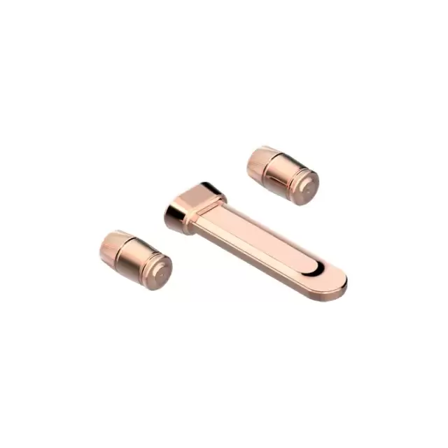 THG CORVAIR Смеситель для раковины настенный, c 2 вентилями, внешняя часть, цвет: Blush PVD