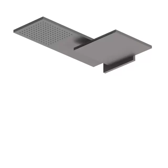 Fantini Venezia Двойной верхний душ, латунь, настенный, цвет: Matt Gun Metal PVD