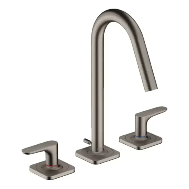 Axor Citterio M Смеситель для раковины, на 3 отв., с донным клапаном, цвет: сталь