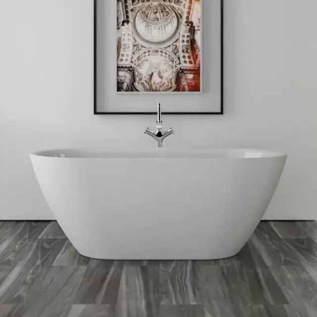 Knief Form XS Ванна отдельностоящая 155х75х60см, без слива-перелива, цвет: белый