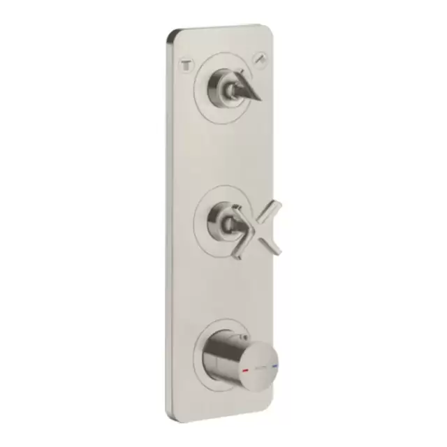 Axor Citterio E Смеситель для душа, термостатический на 2 выхода, цвет: сталь