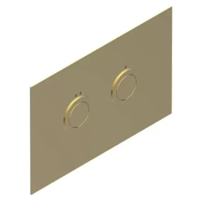 THG Клавиша смыва для унитаза, двойная, для инсталляций TECE, цвет: Soft Matt Gold
