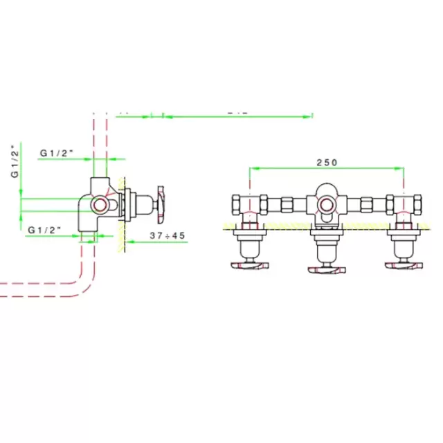 Nicolazzi Forest Внутрення часть для встроенного смесителя 1433