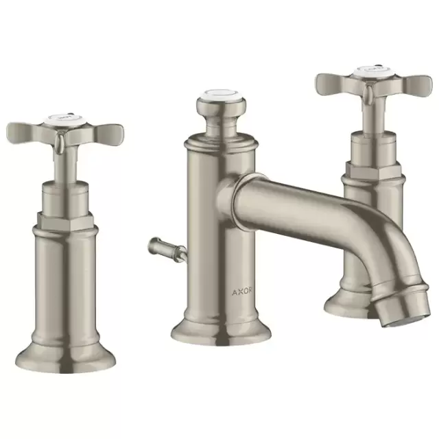 Axor Montreux смеситель для раковины, на 3 отв., цвет: никель шлифованный