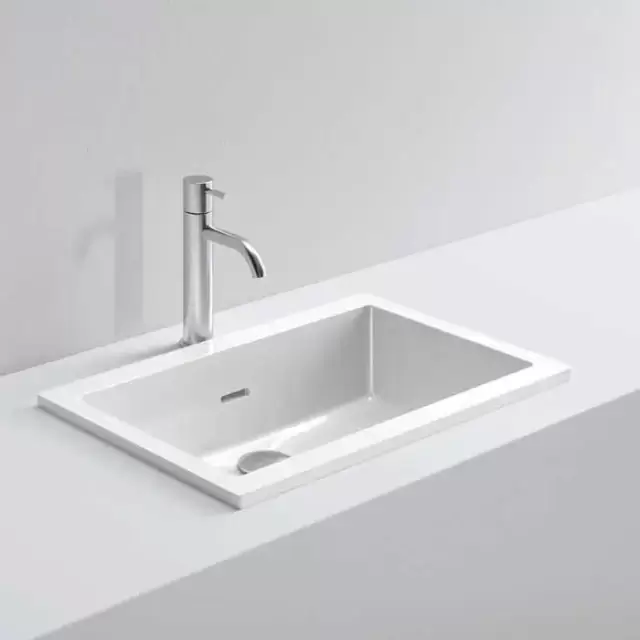 NOORTH milldue edition Раковина 52х35х15.2 см, без отв., цвет: белый