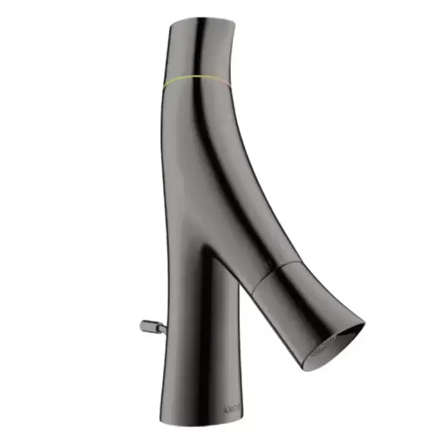 Axor Starck Organic Смеситель для раковины 50, на 1 отв., с донным клапаном, цвет: полированный черный хром