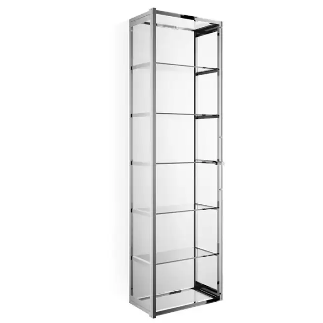 Decor Walther Glas S 4 Шкафчик подвесной 35x19x120см, стекло прозрачное, цвет: хром