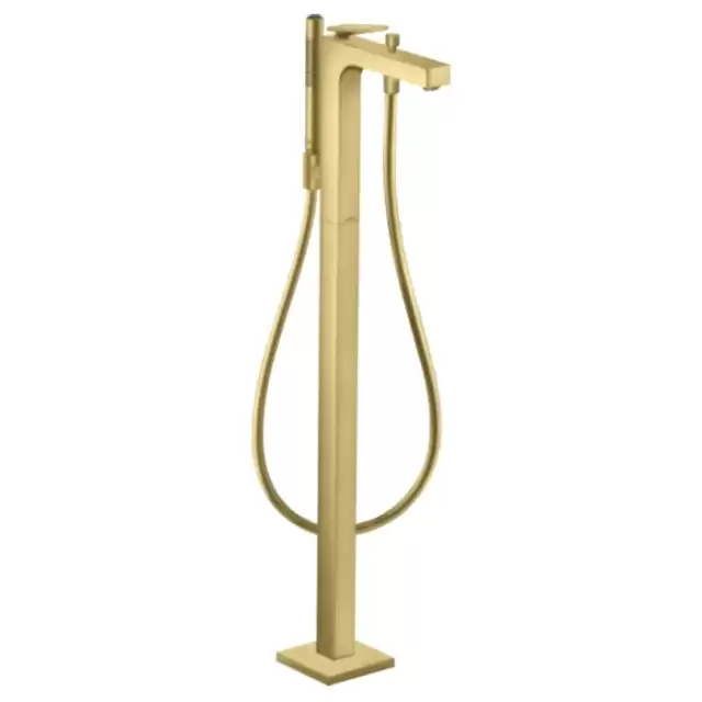 Axor Citterio Смеситель для ванны, напольный, с ручным душем, текстура, цвет: шлифованная медь