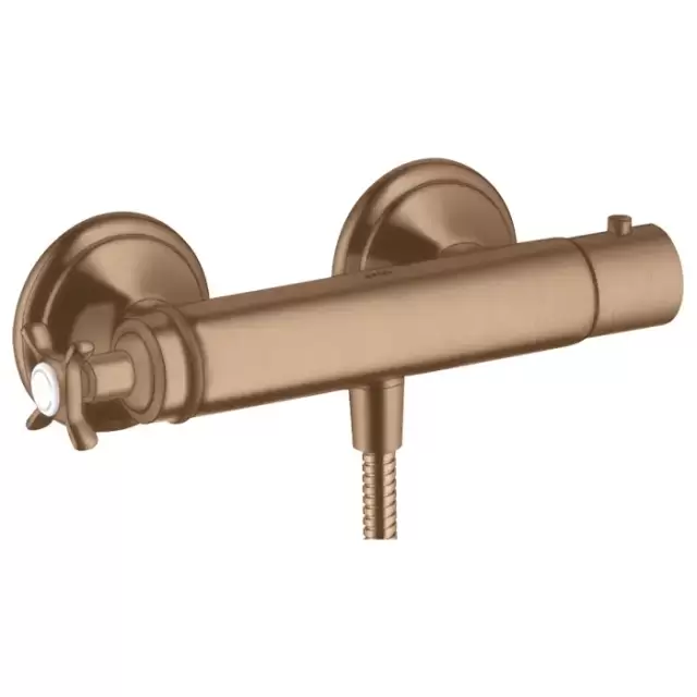 Axor Montreux Смеситель для душа, термостатический, настенный, цвет: шлифованное красное золото