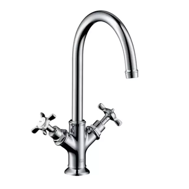 Axor Montreux Смеситель для раковины (2 ручки) с донным клапаном, цвет: хром