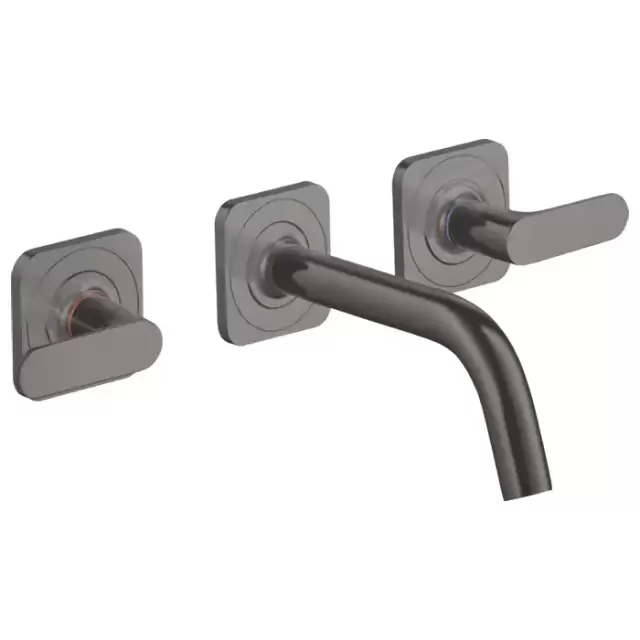 Axor Citterio M Смеситель для раковины, встраиваемый, излив: 16.6см., цвет: шлифованный черный хром