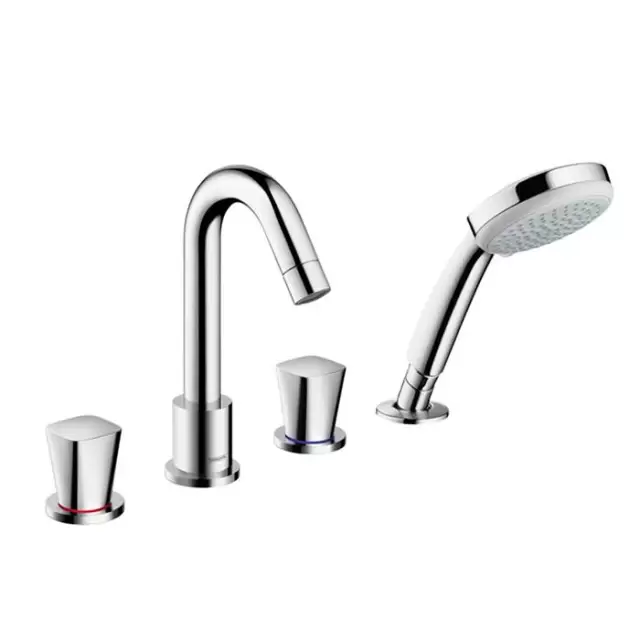 Hansgrohe Logis, Смеситель на борт ванны, на 4 отверстия, Цвет: хром