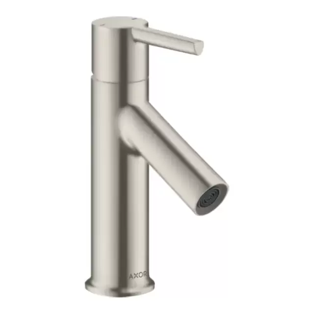 Axor Starck Смеситель для раковины 80, на 1 отв., с донным клапаном, цвет: сталь