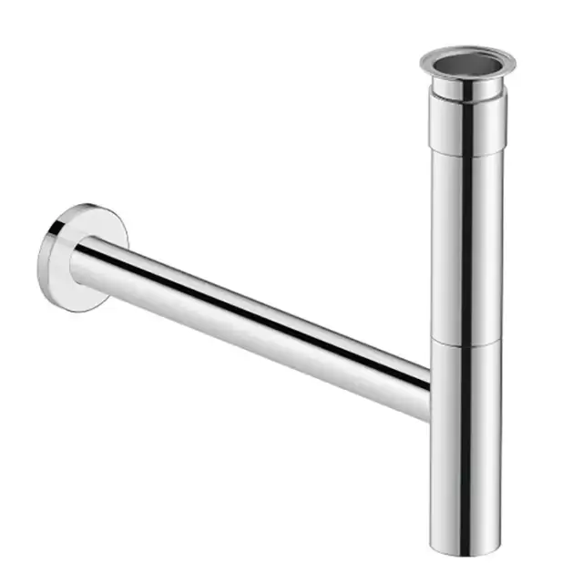 Duravit Сифон декоративный для раковины 1/4" с удлиненной спускной трубой, цвет: хром