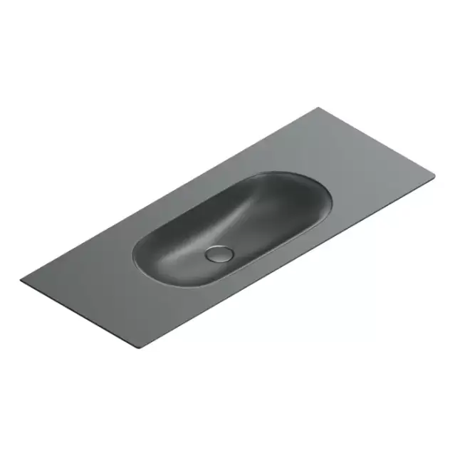 Catalano Sfera Раковина консоль 125x50см, без отв., цвет: черный матовый
