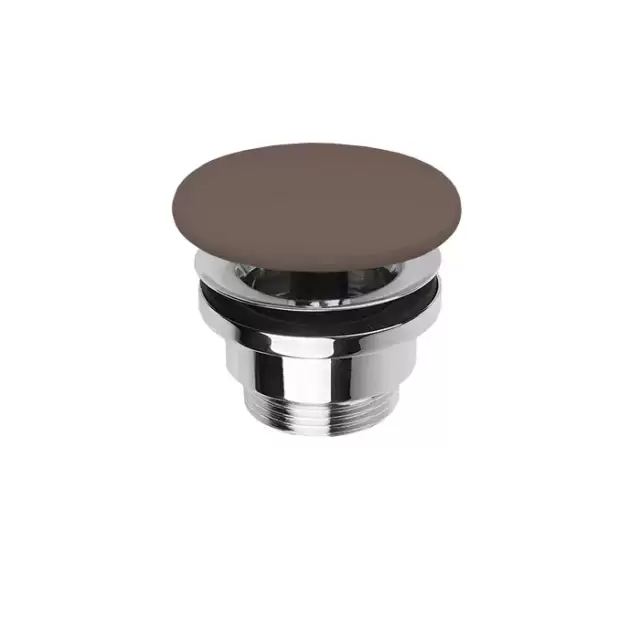 Simas Донный клапан, клик-клак, с керамической крышкой, цвет: Moka matt