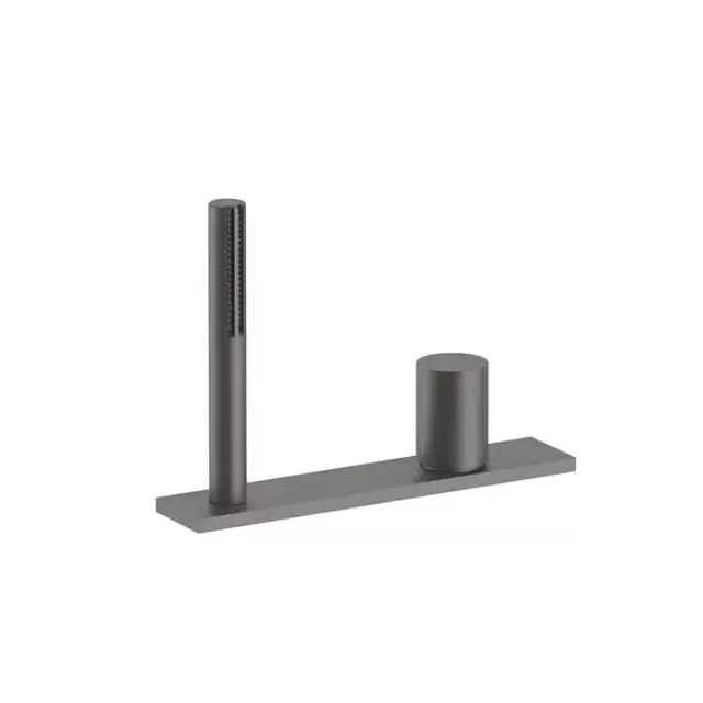 Fantini Milano Смеситель для ванны, набортный, без излива, цвет: Matt Gun Metal PVD