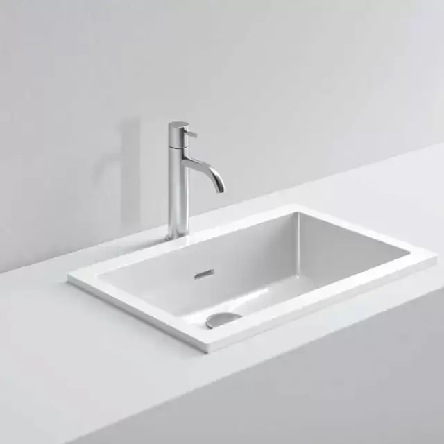 NOORTH milldue edition Раковина 51х31х15 см, без отв., цвет: белый