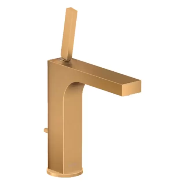 Axor Citterio, Смеситель для раковины 160, на 1 отв., с донным клапаном, цвет: шлифованное золото