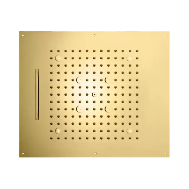 Bossini Dream/3 Верхний душ 57х47см., потолочный, 3 режима: дождь, каскад, туман, LED (синий), цвет: золото