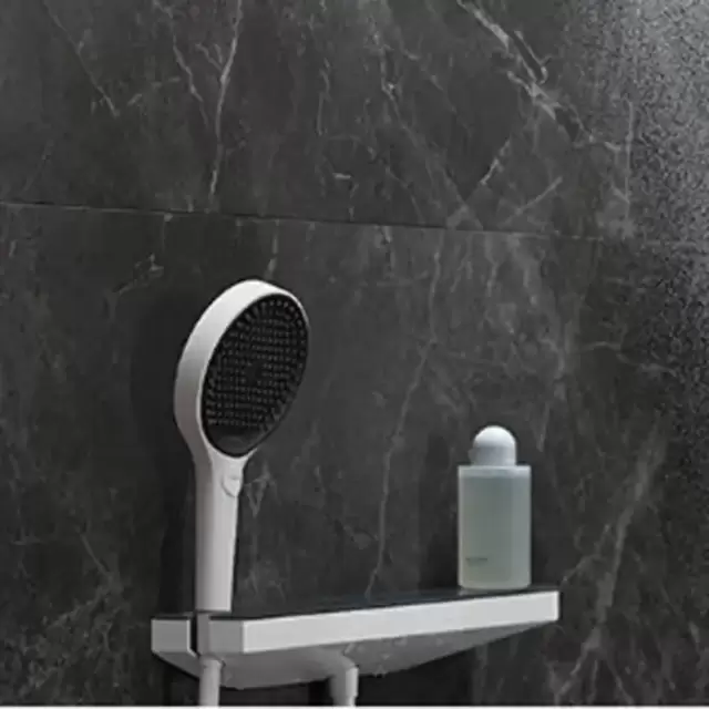 Hansgrohe Rainfinity Шланговое соединение с держателем для душа Porter 500 и полкой L, цвет: белый