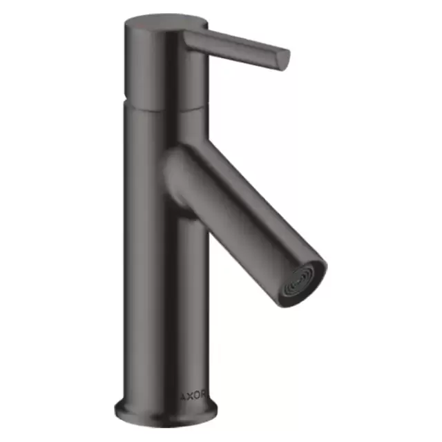 Axor Starck Смеситель для раковины 80, на 1 отв., с донным клапаном, цвет: шлифованный черный хром