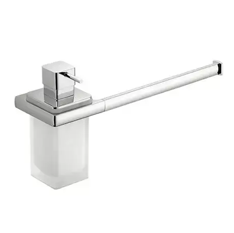 Colombo Lulu Полотенцедержатель 32см с дозатором, цвет: хром