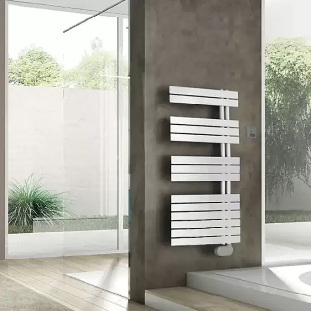 Irsap Soul Полотенцесушитель электрический c контроллером 55хh105.4см,14 трубок, 3 промежутка, подключение справа, длина провода 1,2м, цвет: белый