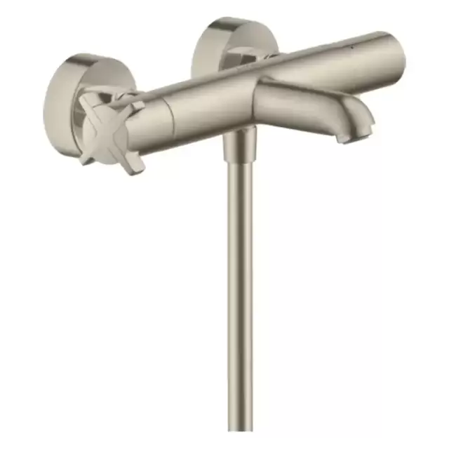 Axor Citterio E Смеситель для ванны, термостатический, настенный, цвет: шлифованный никель