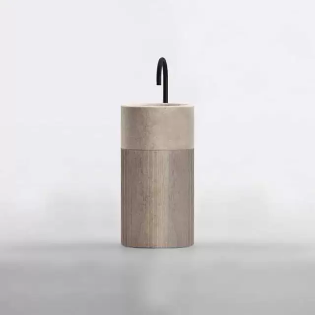 NOORTH milldue edition ROMA III Раковина 45х88 см, без отв., напольная, без перелива, с донным клапаном, цоколь фрезерованный Moka Cream, цвет: Moka Cream/Moka Cream